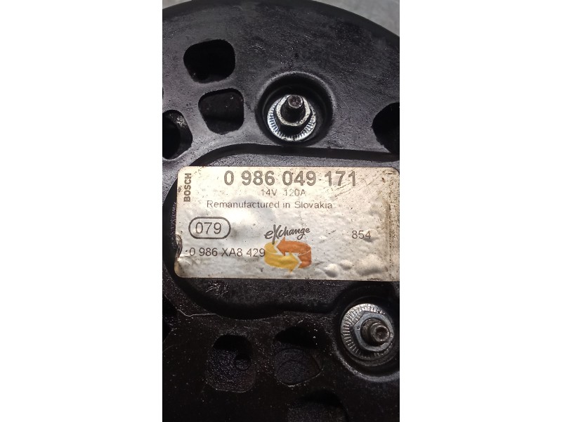 Recambio de alternador para ford focus ii (da_, hcp, dp) 1.6 tdci referencia OEM IAM 0986049171 120A 08