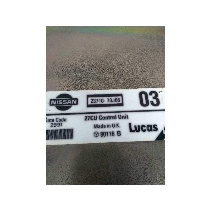 Recambio de centralita motor uce para nissan primera berl./familiar (p10/w10) 2.0 16v cat referencia OEM IAM 2371070J66 80116B 0
