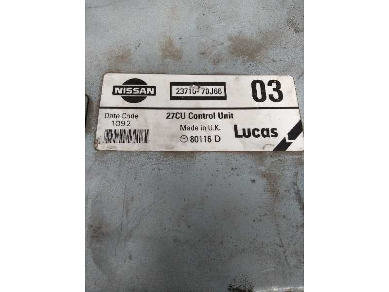 Recambio de centralita motor uce para nissan primera berl./familiar (p10/w10) 2.0 16v cat referencia OEM IAM 2371070J66 80116D 0