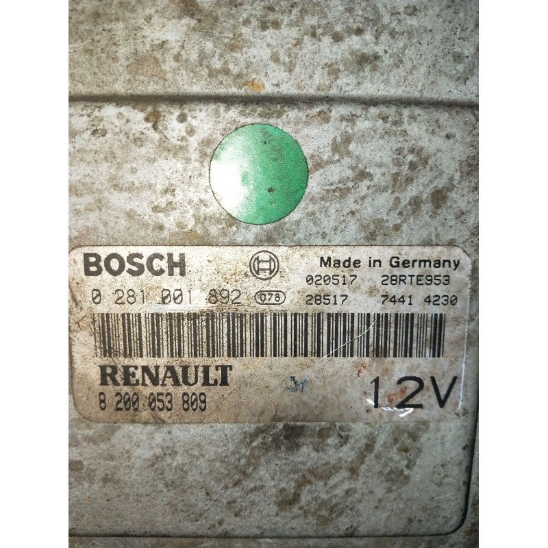 Recambio de centralita motor uce para renault trucks mascott furgoneta 150.65 (a00300166) referencia OEM IAM 0281001892 82000538
