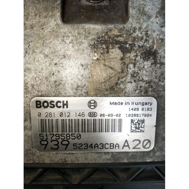 Recambio de centralita motor uce para alfa romeo 159 sportwagon (939_) 2.4 jtdm (939bxd1b, 939bxd12) referencia OEM IAM 02810121