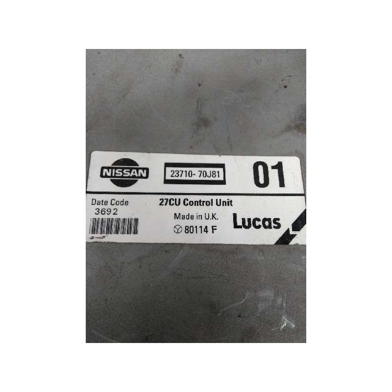 Recambio de centralita motor uce para nissan primera berl./familiar (p10/w10) referencia OEM IAM 2371070J81 80114F 01