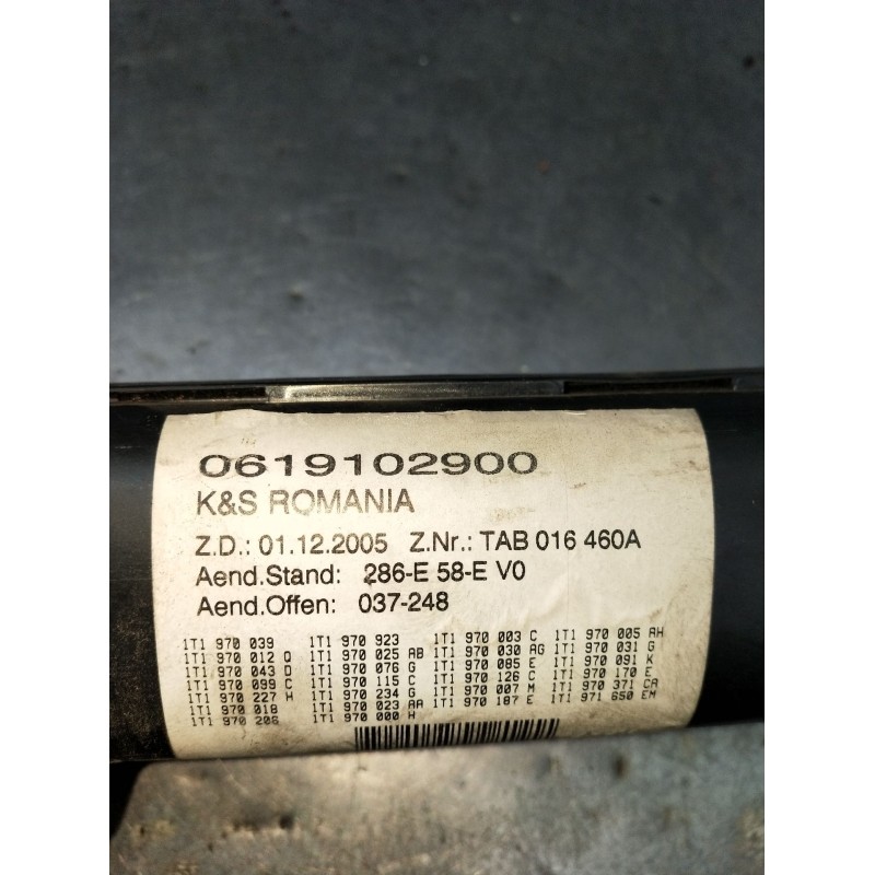 Recambio de caja reles / fusibles para volkswagen touran (1t1, 1t2) 2.0 tdi 16v referencia OEM IAM 0619102900  2003