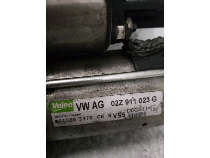 Recambio de motor arranque para volkswagen scirocco (137) 1.4 tsi (118kw) referencia OEM IAM 02Z911023G VALEO 