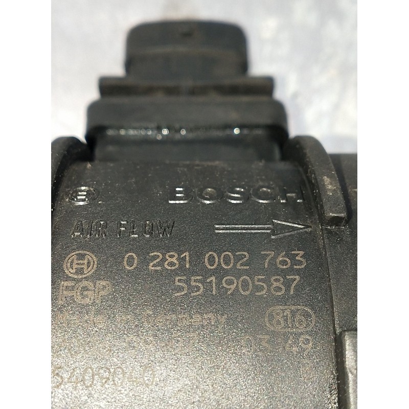 Recambio de caudalimetro para alfa romeo 159 sportwagon (939_) 2.4 jtdm (939bxd1b, 939bxd12) referencia OEM IAM 0281002763 55190