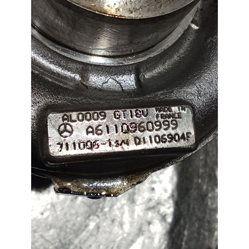 Recambio de turbocompresor para mercedes-benz clase c (w203) c 220 cdi (203.006) referencia OEM IAM A6110960999 A611096099 