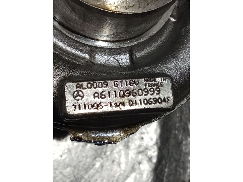 Recambio de turbocompresor para mercedes-benz clase c (w203) c 220 cdi (203.006) referencia OEM IAM A6110960999 A611096099 
