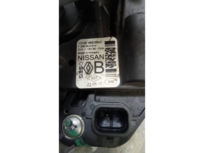 Recambio de alternador para nissan x-trail (t32) acenta referencia OEM IAM 231004BE0B  