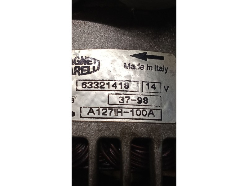 Recambio de alternador para alfa romeo 156 (932_) 1.6 16v t.spark (932.a4, 932.a4100) referencia OEM IAM 63321418 100A 97