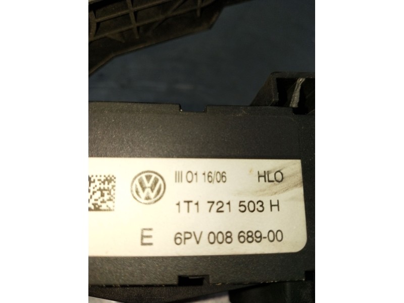 Recambio de potenciometro pedal para volkswagen touran (1t1, 1t2) 2.0 tdi 16v referencia OEM IAM 6PV00868900 1T1721503H 2003