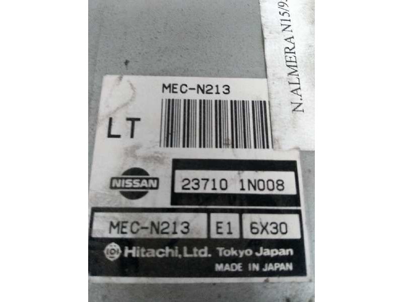 Recambio de centralita motor uce para nissan almera (n15) 1.4 cat referencia OEM IAM 237101N008 MECN213 LT