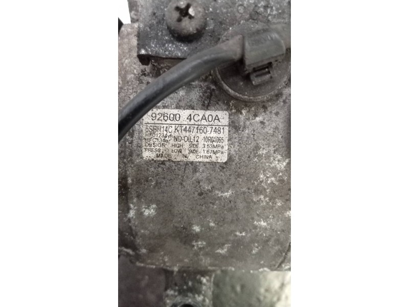 Recambio de compresor aire acondicionado para nissan x-trail (t32) acenta referencia OEM IAM 9260004CA0A 4471607481 6SBH14C