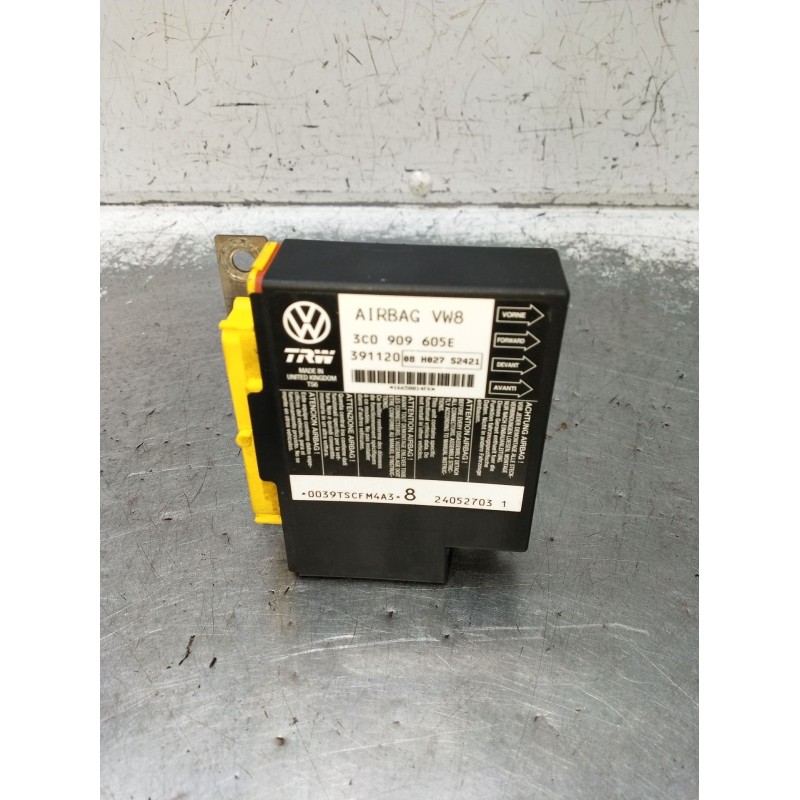 Recambio de centralita airbag para seat leon (1p1) 2.0 tdi 16v referencia OEM IAM 3C0909605E 391120 08H027S2421 2005