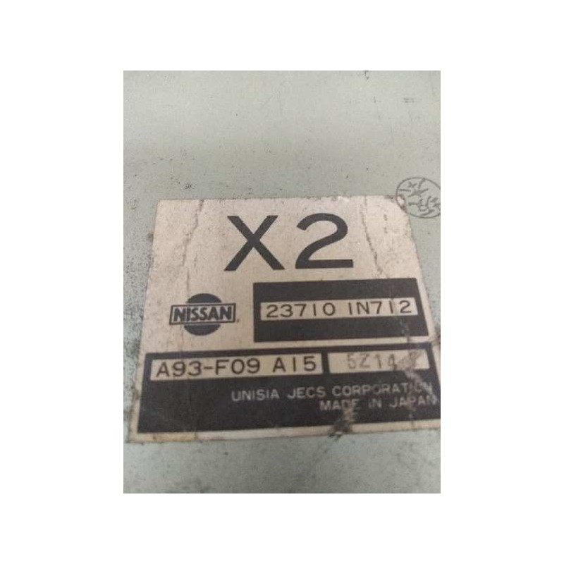 Recambio de centralita motor uce para nissan almera (n15) 2.0 diesel referencia OEM IAM 237101N712 A93F09A15 X2