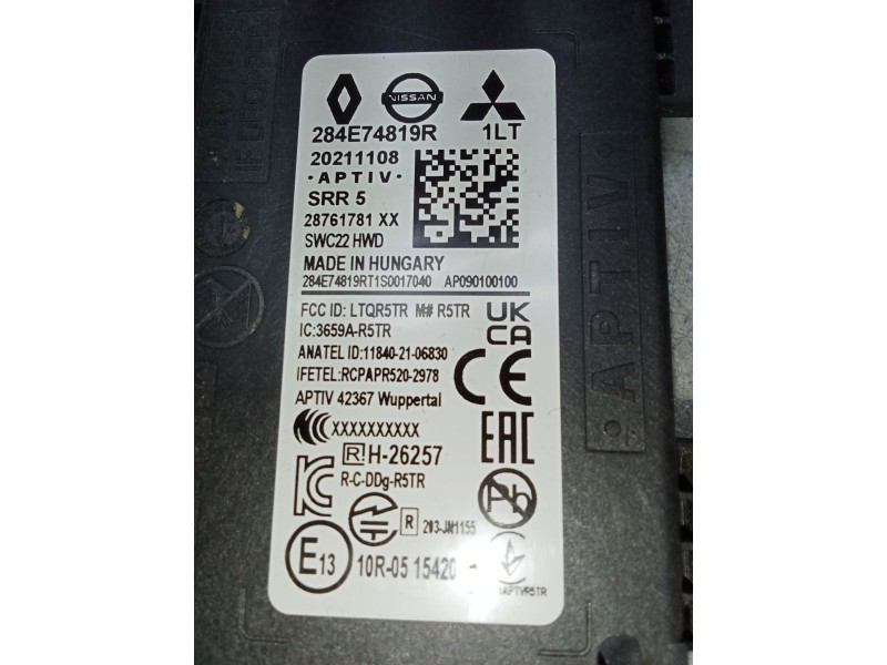 Recambio de modulo electronico para renault arkana i (lcm_, ldn_) 1.6 e-tech 145 (ldmu) referencia OEM IAM 284E74819R 20211108 2