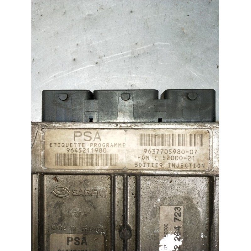 Recambio de centralita motor uce para citroën saxo (s0, s1) 1.4 vts referencia OEM IAM 963770598007 S200021 9637705980 1999