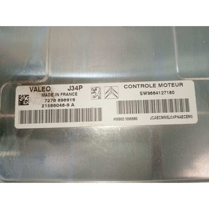 Recambio de centralita motor uce para citroën c3 i (fc_, fn_) 1.4 i referencia OEM IAM SW9664127180 215860489A 7276898919 2006