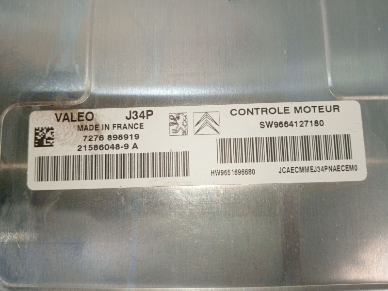 Recambio de centralita motor uce para citroën c3 i (fc_, fn_) 1.4 i referencia OEM IAM SW9664127180 215860489A 7276898919 2006