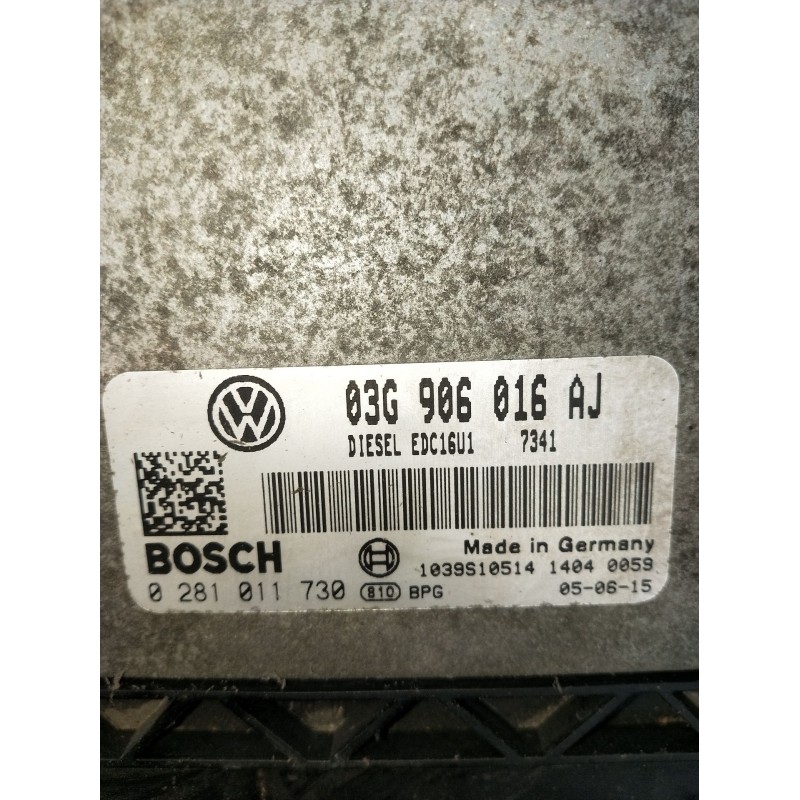 Recambio de centralita motor uce para seat leon (1p1) 2.0 tdi 16v referencia OEM IAM 0281011730 03G906016AJ EDC16U17341 2005