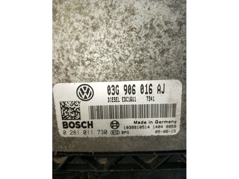 Recambio de centralita motor uce para seat leon (1p1) 2.0 tdi 16v referencia OEM IAM 0281011730 03G906016AJ EDC16U17341 2005