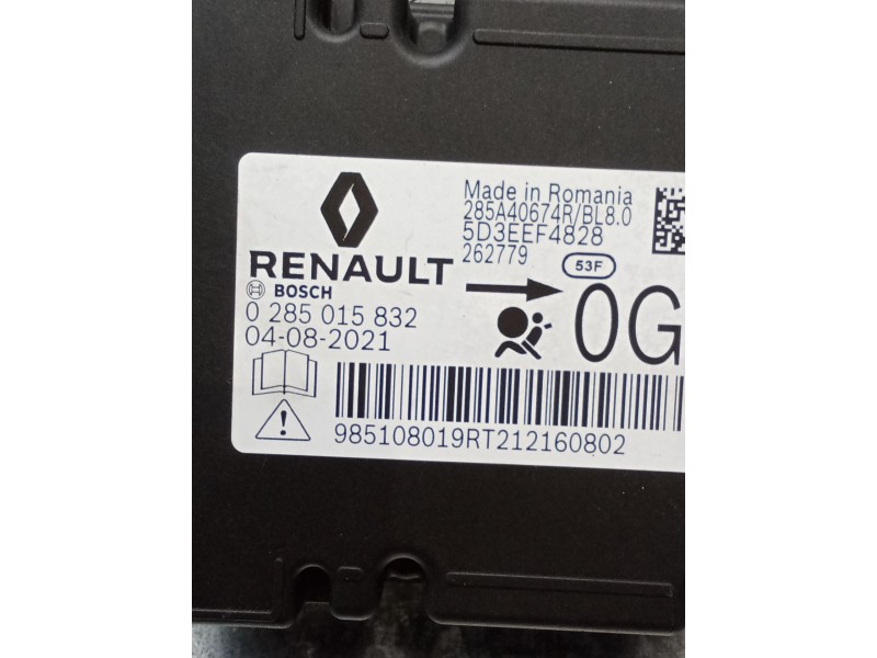 Recambio de kit airbag para renault arkana i (lcm_, ldn_) 1.6 e-tech 145 (ldmu) referencia OEM IAM 0285015832 285A40674R 