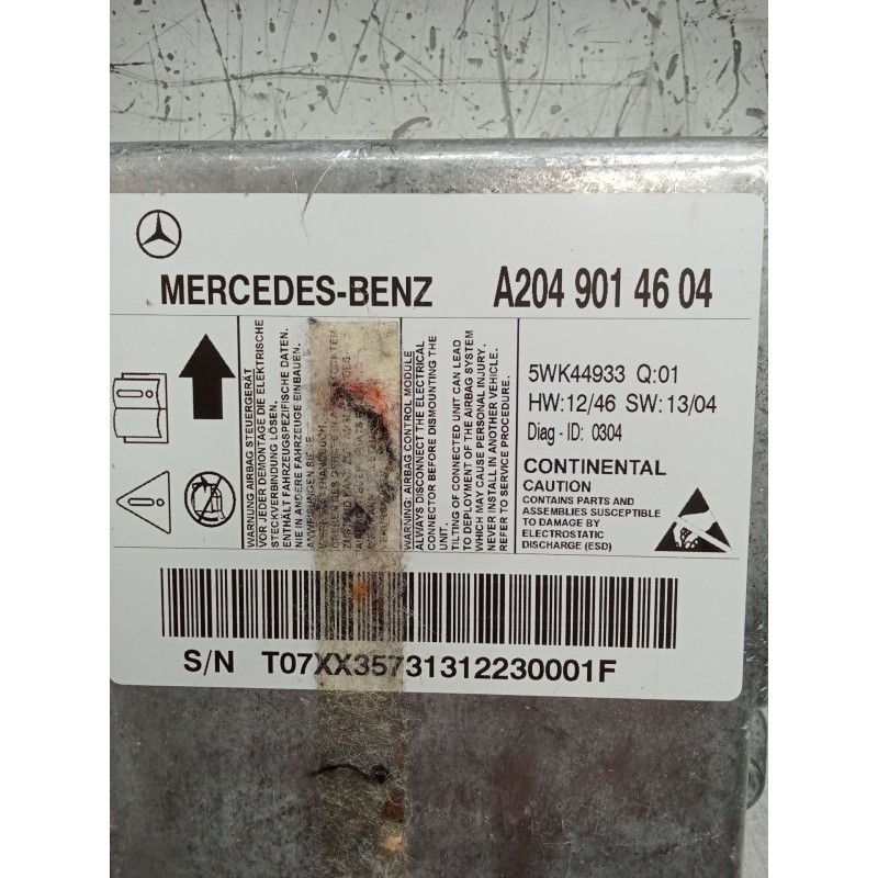 Recambio de kit airbag para mercedes-benz clase glk (x204) 220 cdi 4-matic (204.984, 204.997) referencia OEM IAM   