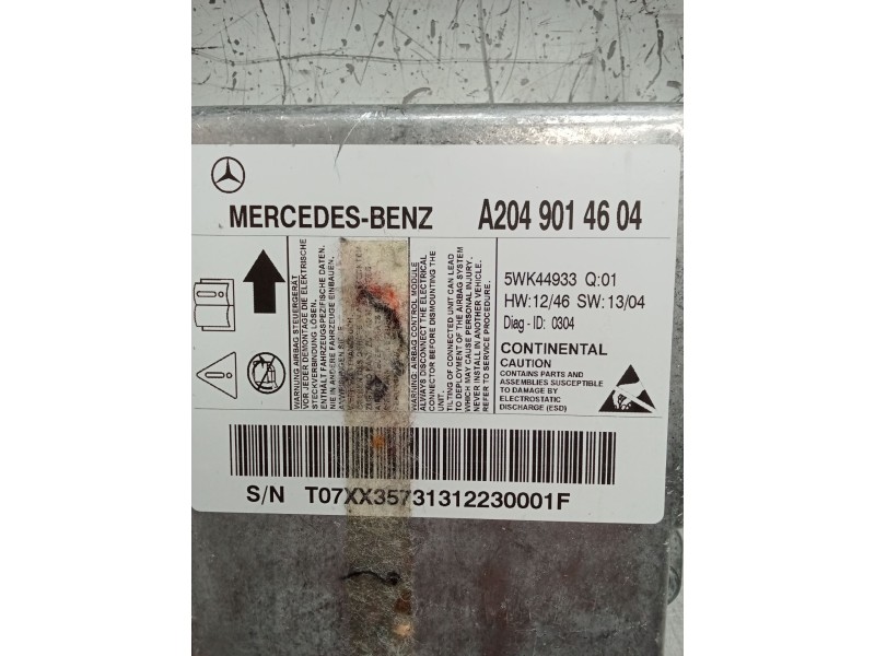 Recambio de kit airbag para mercedes-benz clase glk (x204) 220 cdi 4-matic (204.984, 204.997) referencia OEM IAM   