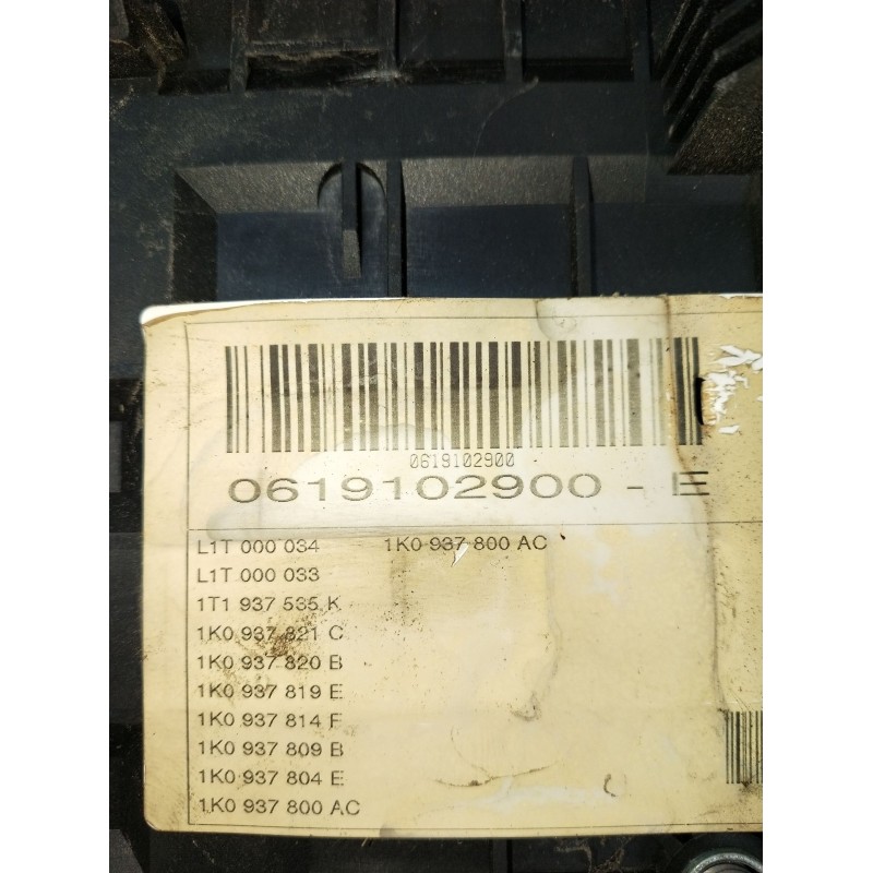 Recambio de caja reles / fusibles para volkswagen touran (1t1, 1t2) 2.0 tdi 16v referencia OEM IAM 1K0937800AC 0619102900E1T1937