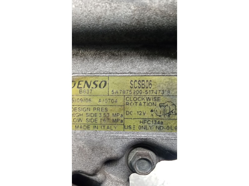 Recambio de compresor aire acondicionado para fiat stilo (192_) 1.4 16v (192axh1b, 192bxh1b) referencia OEM IAM 5A7875200  06