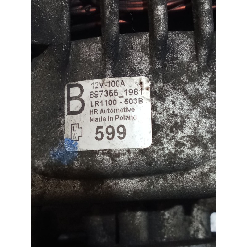 Recambio de alternador para opel meriva a monospace (x03) 1.7 cdti (e75) referencia OEM IAM 8973551981  CON DEPRESOR