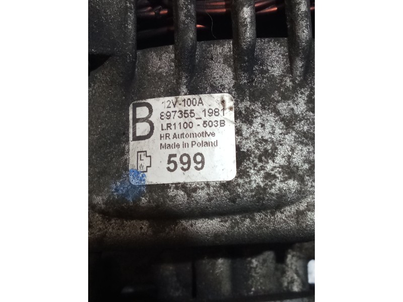 Recambio de alternador para opel meriva a monospace (x03) 1.7 cdti (e75) referencia OEM IAM 8973551981  CON DEPRESOR