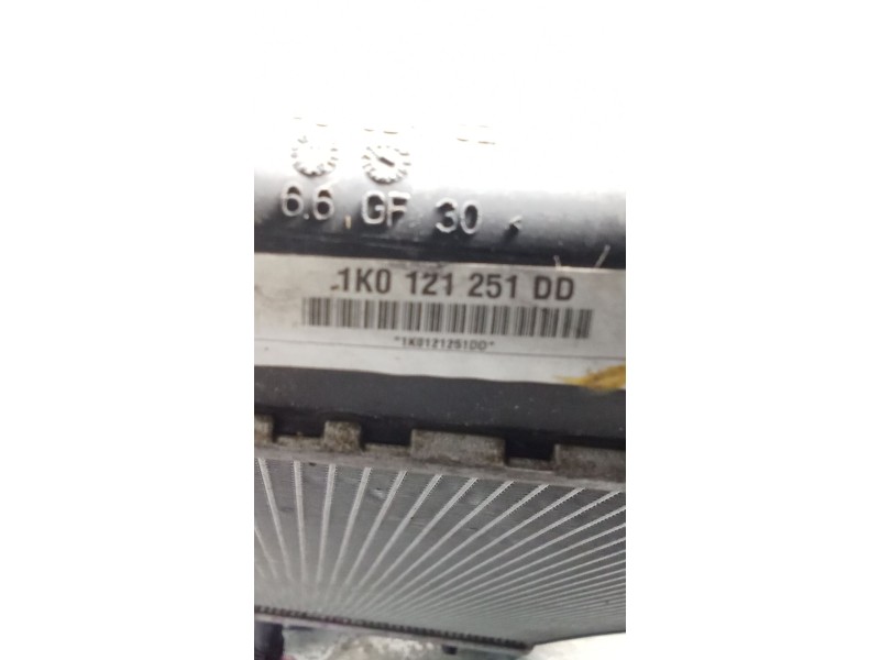 Recambio de radiador agua para volkswagen golf vi (5k1) 1.6 tdi referencia OEM IAM 1K0121251DD  09