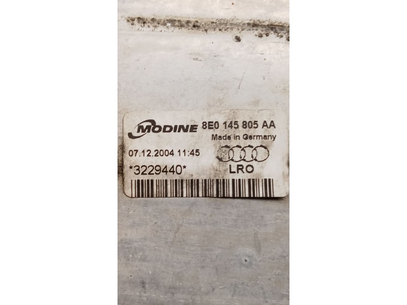 Recambio de intercooler para audi a4 b7 (8ec) 2.0 tdi 16v referencia OEM IAM 8E0145805AA 3229440 05