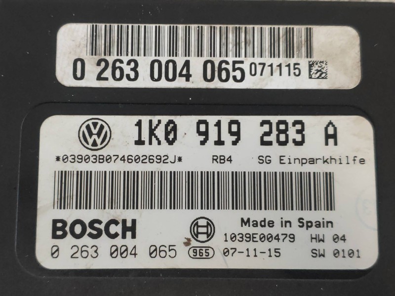 Recambio de modulo electronico para volkswagen jetta (1k2) advance referencia OEM IAM 0263004065 1K0919283A 