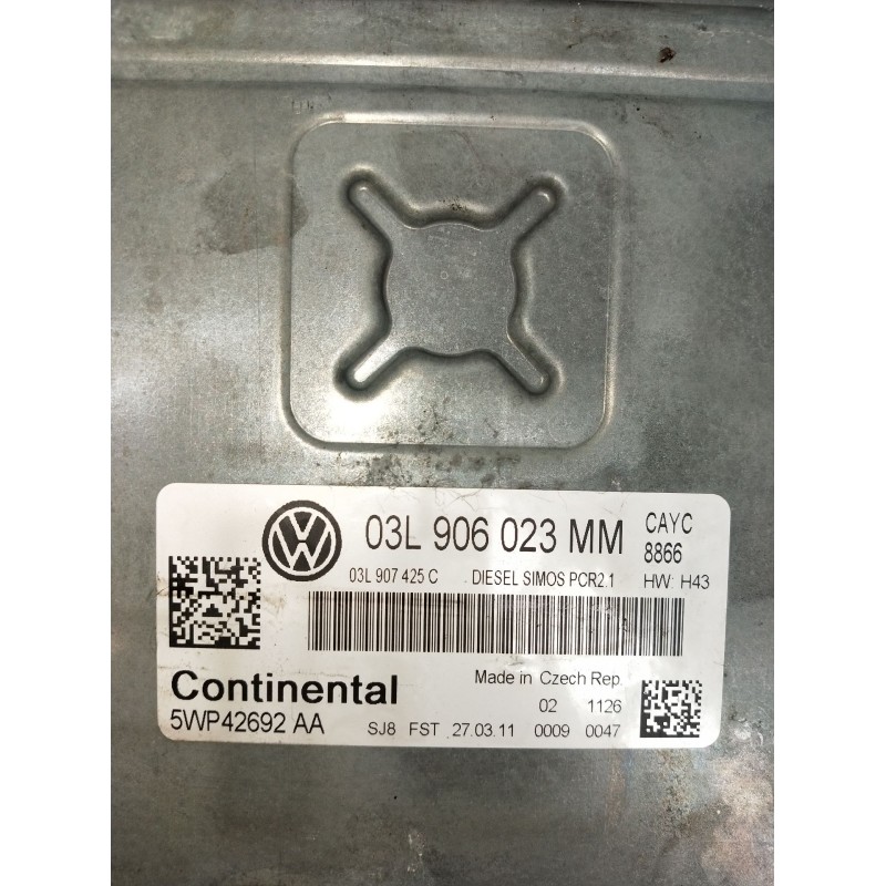 Recambio de centralita motor uce para volkswagen golf vi (5k1) 1.6 tdi referencia OEM IAM 5WP42692AA 03L906023MM 03L907425C 