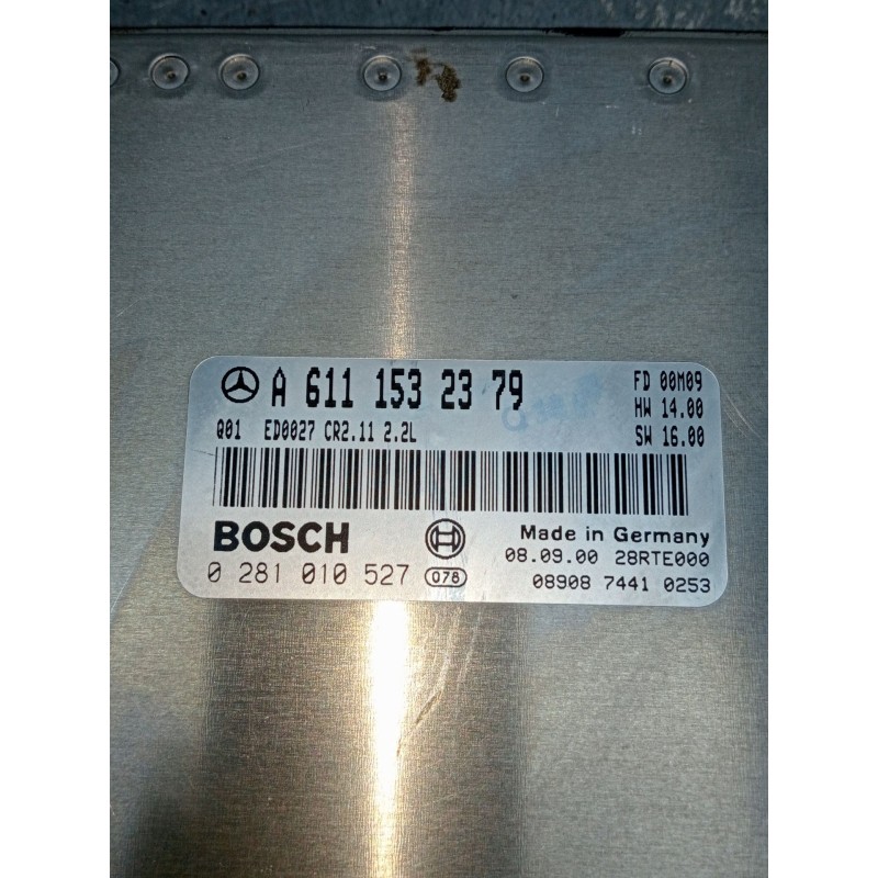 Recambio de centralita motor uce para mercedes-benz clase c (w203) c 220 cdi (203.006) referencia OEM IAM A6111532379 0281010527