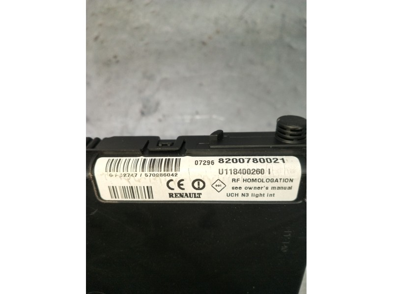 Recambio de modulo electronico para renault scénic ii (jm0/1_) 1.5 dci (jm1e, jm16) referencia OEM IAM 8200780021 U118400260 570