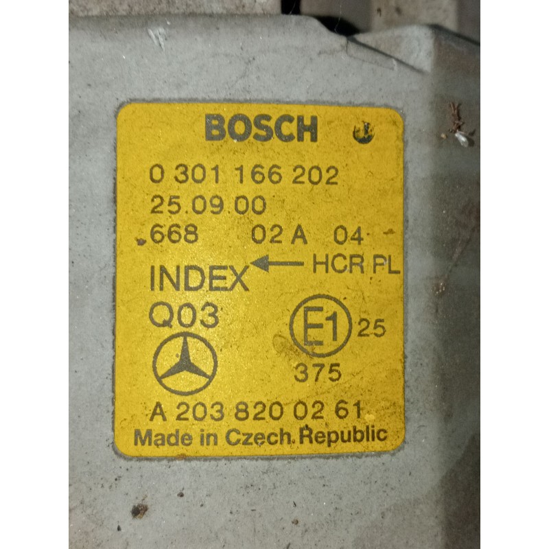 Recambio de faro derecho para mercedes-benz clase c (w203) c 220 cdi (203.006) referencia OEM IAM 0301166202 A2038200261 2000