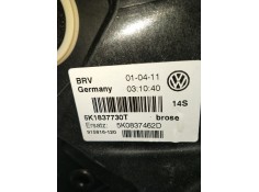 Recambio de elevalunas delantero derecho para volkswagen golf vi (5k1) 1.6 tdi referencia OEM IAM 5K1837730T 5P 5K0837462D 2009 2