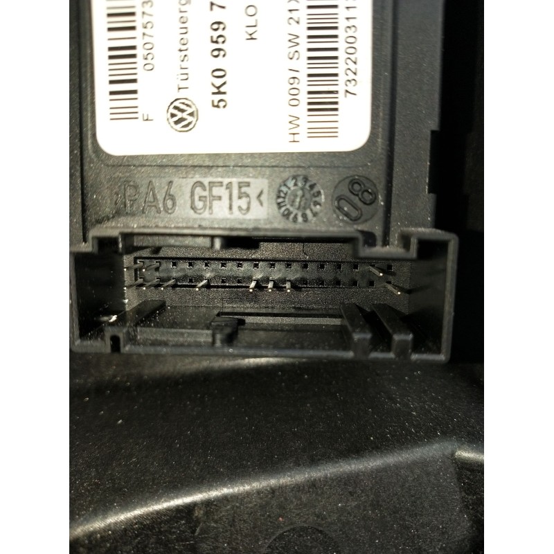 Recambio de elevalunas delantero derecho para volkswagen golf vi (5k1) 1.6 tdi referencia OEM IAM 5K1837730T 5P 5K0837462D 2009