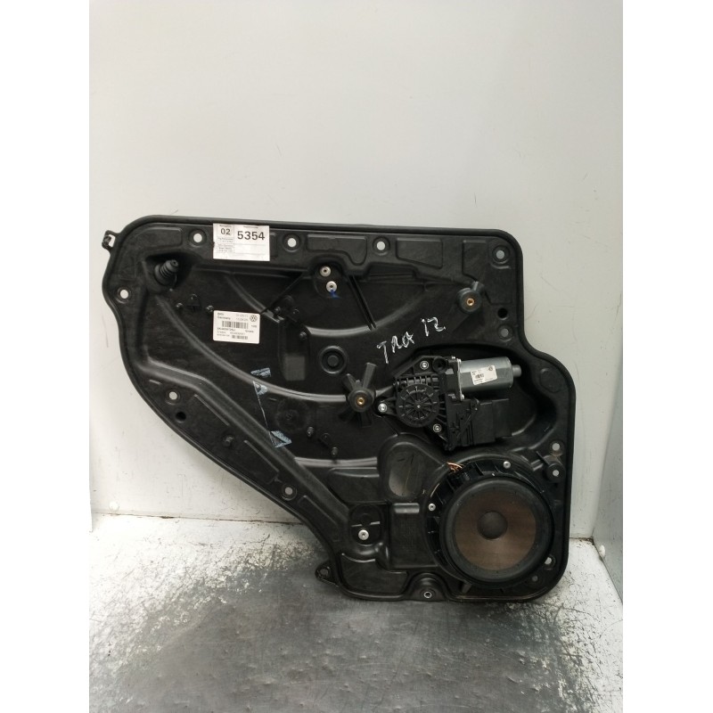 Recambio de elevalunas trasero izquierdo para volkswagen golf vi (5k1) 1.6 tdi referencia OEM IAM 5K4839729J 5P 2009