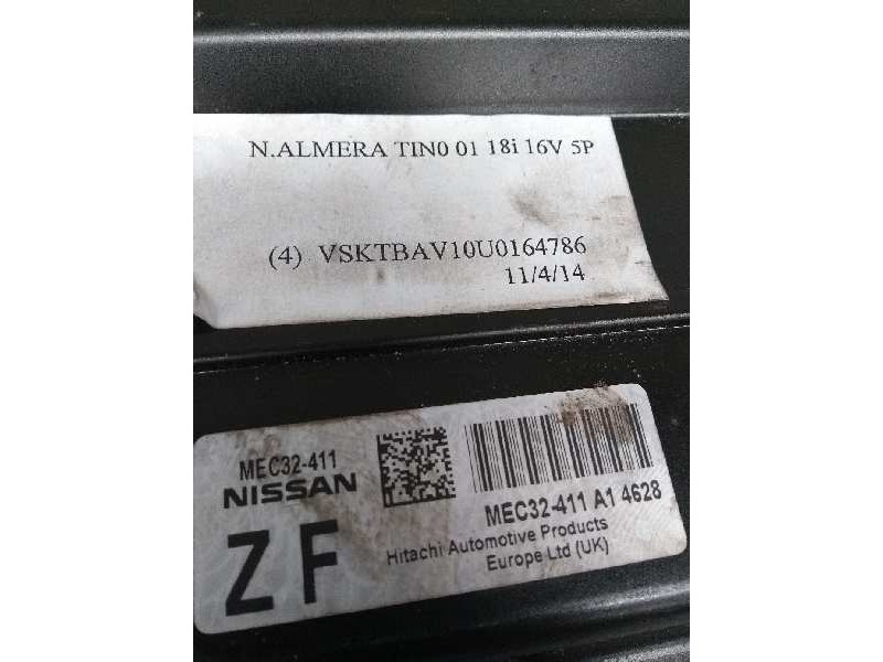 Recambio de centralita motor uce para nissan almera tino (v10m) 1.8 16v cat referencia OEM IAM MEC32411 A14628 ZF