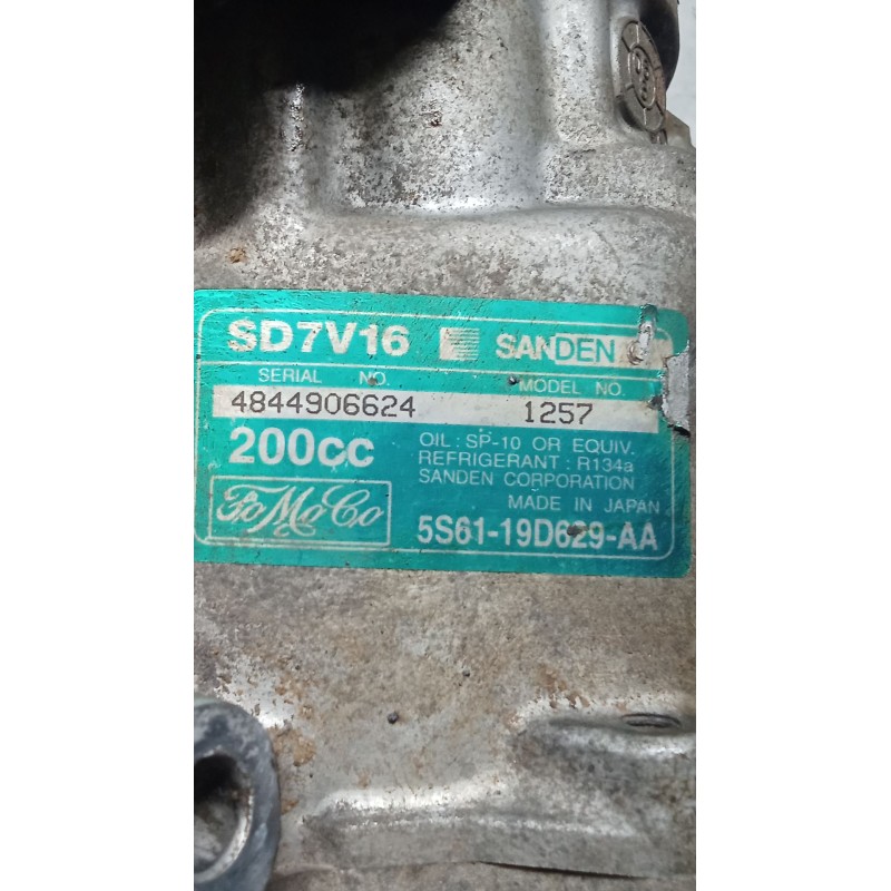 Recambio de compresor aire acondicionado para ford fiesta v (jh_, jd_) 1.6 tdci referencia OEM IAM 5S6119D629AA  05