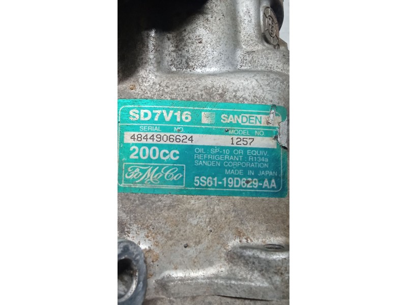 Recambio de compresor aire acondicionado para ford fiesta v (jh_, jd_) 1.6 tdci referencia OEM IAM 5S6119D629AA  05