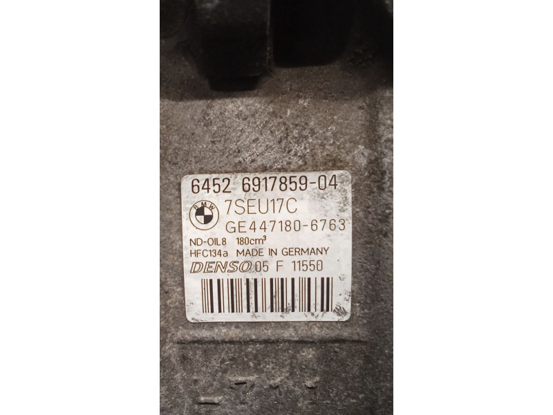 Recambio de compresor aire acondicionado para bmw 5 (e60) 530 d referencia OEM IAM 6452691785904 4471806763 03