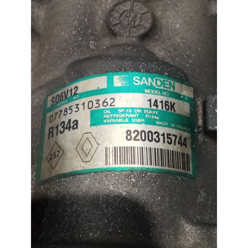 Recambio de compresor aire acondicionado para renault clio ii (bb_, cb_) 1.4 16v (b/cb0p, bb13) referencia OEM IAM 8200315744 14