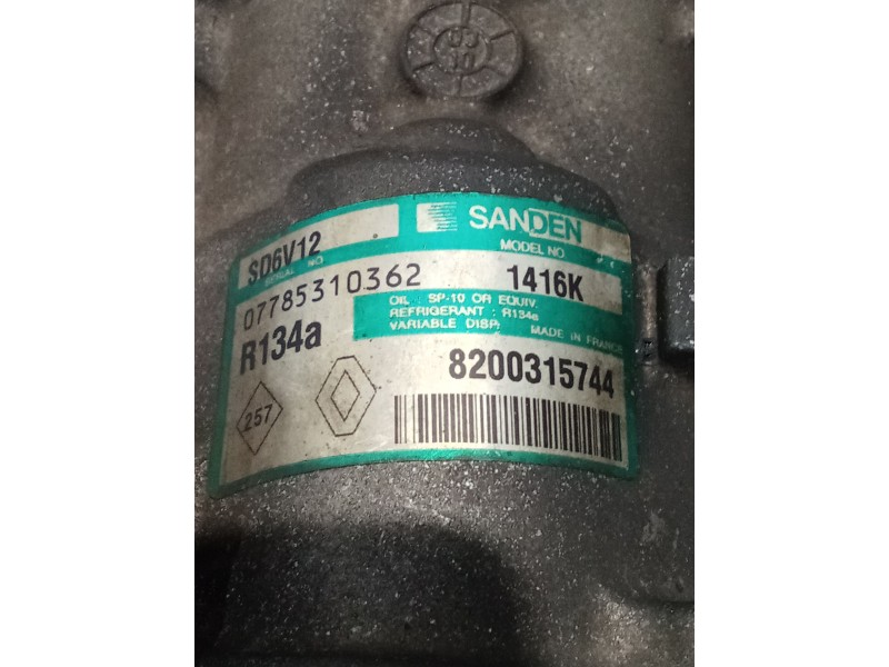 Recambio de compresor aire acondicionado para renault clio ii (bb_, cb_) 1.4 16v (b/cb0p, bb13) referencia OEM IAM 8200315744 14