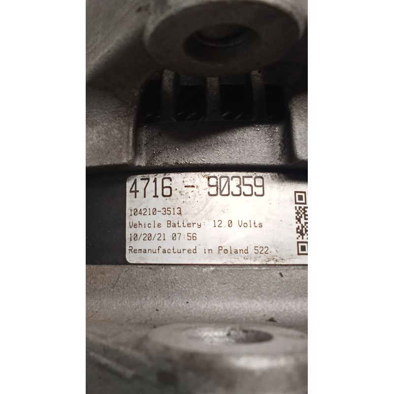 Recambio de alternador para ford fiesta v (jh_, jd_) 1.6 tdci referencia OEM IAM 471690359 1042103513 05