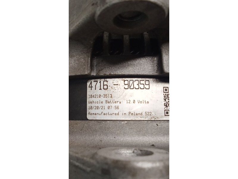 Recambio de alternador para ford fiesta v (jh_, jd_) 1.6 tdci referencia OEM IAM 471690359 1042103513 05