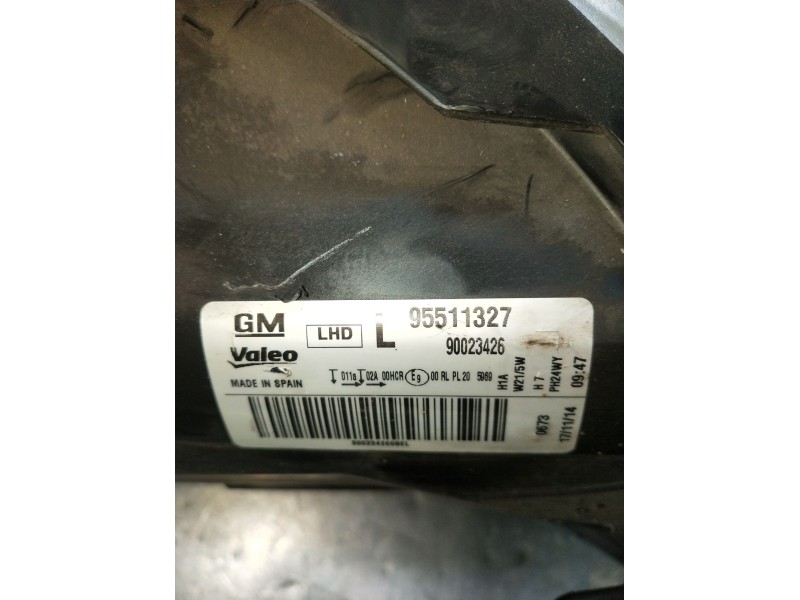 Recambio de faro izquierdo para opel corsa d color edition referencia OEM IAM 95511327 90023426 2011